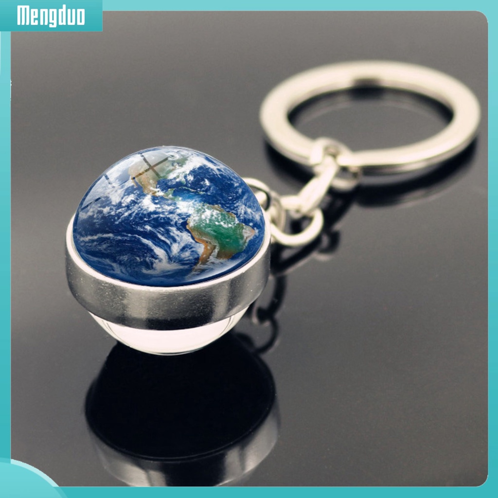 Móc Chìa Khóa Hình Quả Cầu Thủy Tinh Hai Mặt Sử Dụng Năng Lượng Mặt Trời Cho Điện Thoại