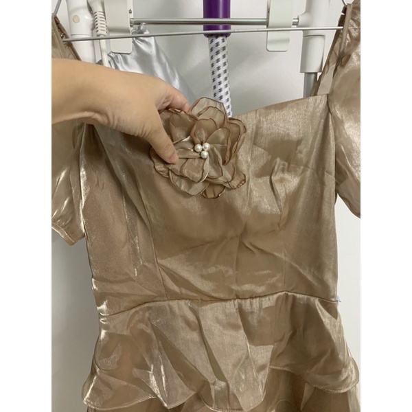 Đầm organza hiệu Nem Size 2 nguyên tag