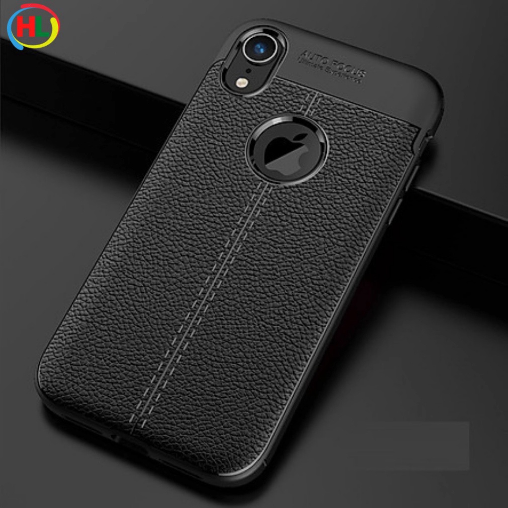 Ốp lưng IPHONE Auto focus Đen VÂN DA 5/5s/5se/6/6s/6s plus/ 6 plus/ 7 plus/ 8plus/ xs max/ 11 pro max/ 12 pro max/x