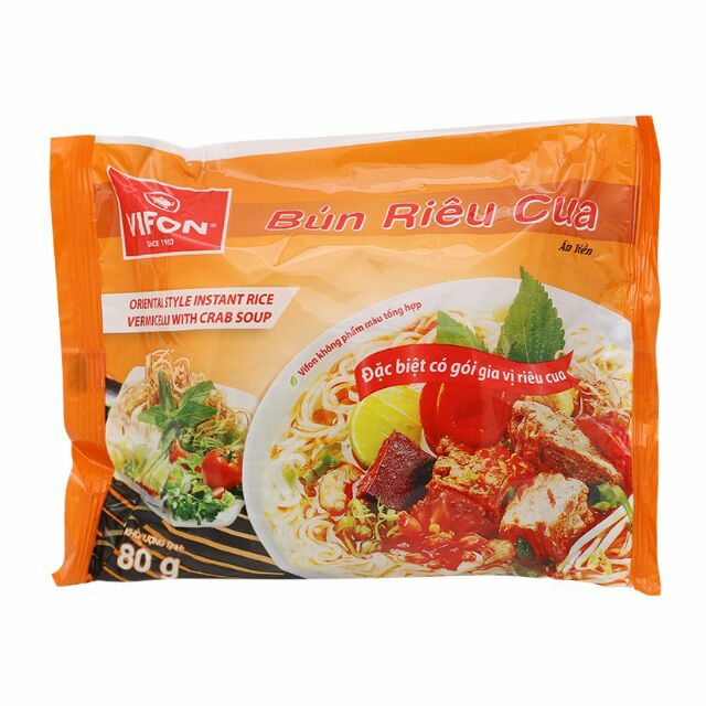 Combo (5 gói) Bún riêu cua ăn liền Vifon