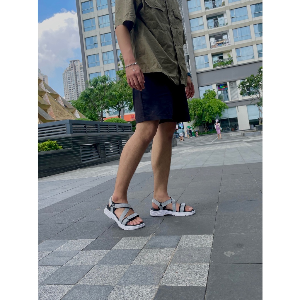 Giày Sandal Nam Nữ Unisex The BiLy Quai Chéo Dây Dù Đế Phylon Siêu Êm Nhẹ Nhiều Màu-BLDTMD02