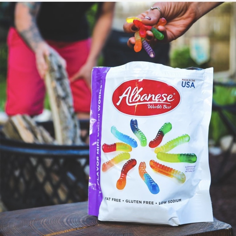 Kẹo Dẻo Trái Cây 𝐀𝐋𝐁𝐀𝐍𝐄𝐒𝐄 𝐆𝐔𝐌𝐌𝐈 𝐁𝐄𝐀𝐑𝐒/𝐖𝐎𝐑𝐌𝐒 𝟕𝟔𝟓𝐠