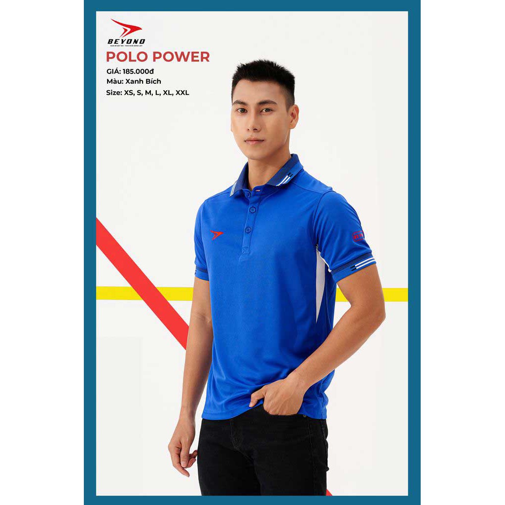 Áo Polo Beyono Power - Áo Di Chuyển Thể Thao, Trẻ Trung, Năng Động,Thoáng Khí