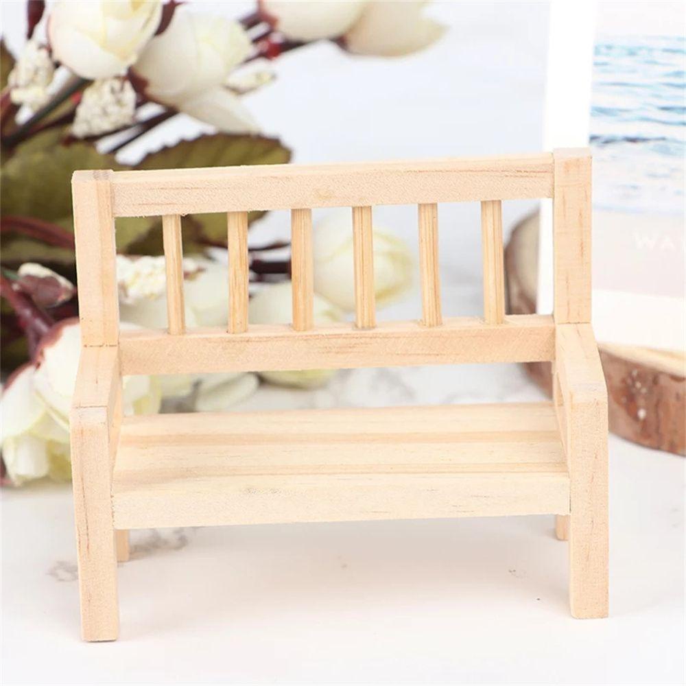 NICKOLAS Mô Hình Ghế Gỗ 1: 12 Dùng Trang Trí Nhà Búp Bê