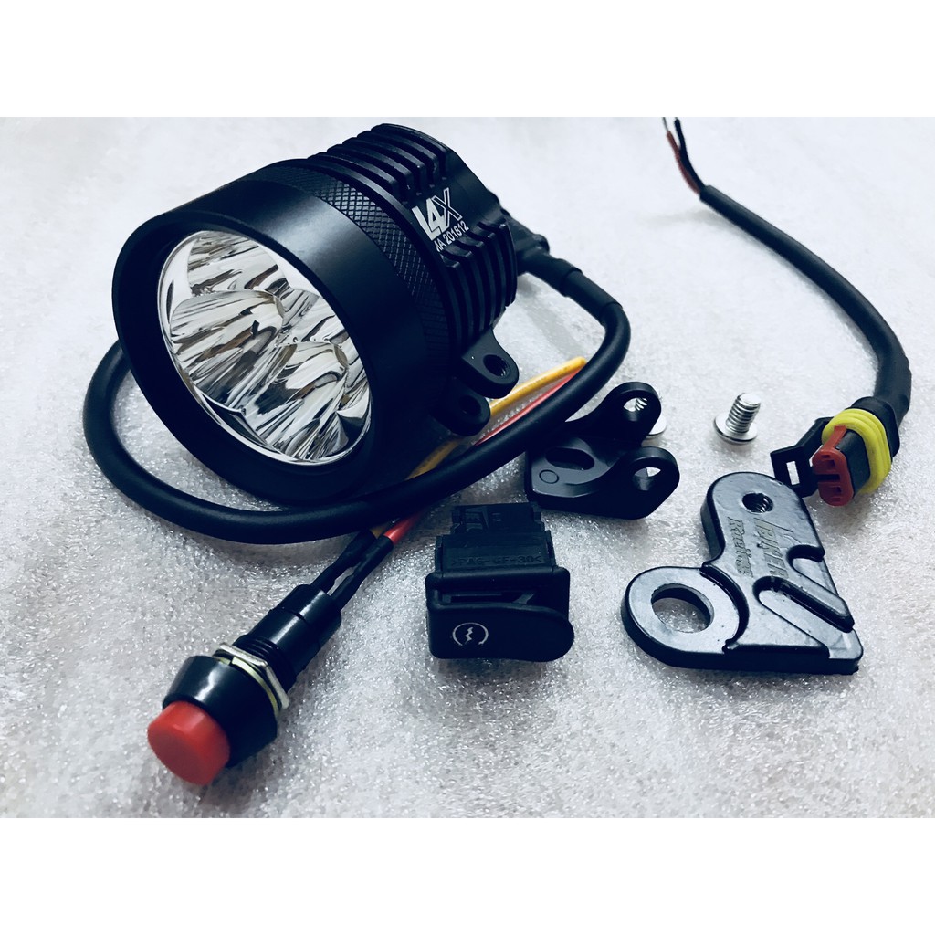 Đèn Trợ Sáng L4X &lt; 40W&gt; Cree Hàng Loại 1 &lt; CHống Nước Tuyệt Đối Kèm Rắc Dây Chống Cháy&gt;  Tặng Full Phụ Kiện