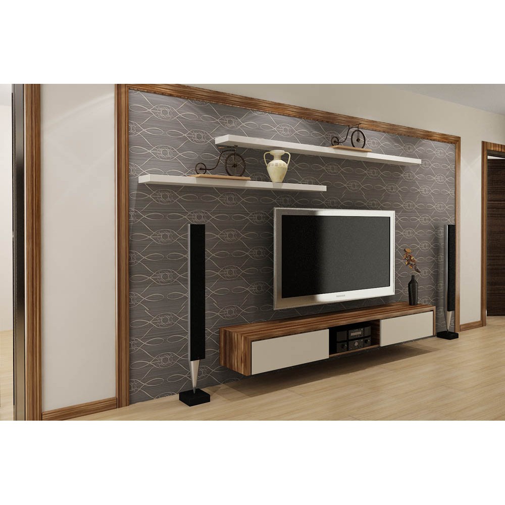Kệ gỗ treo tường dài 1m sâu 15cm