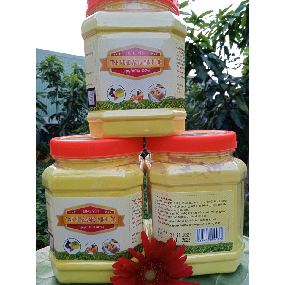 Tinh bột nghệ nguyên chất hộp 500 gr - 1.000 gr (hình ảnh sp 100% của shop)