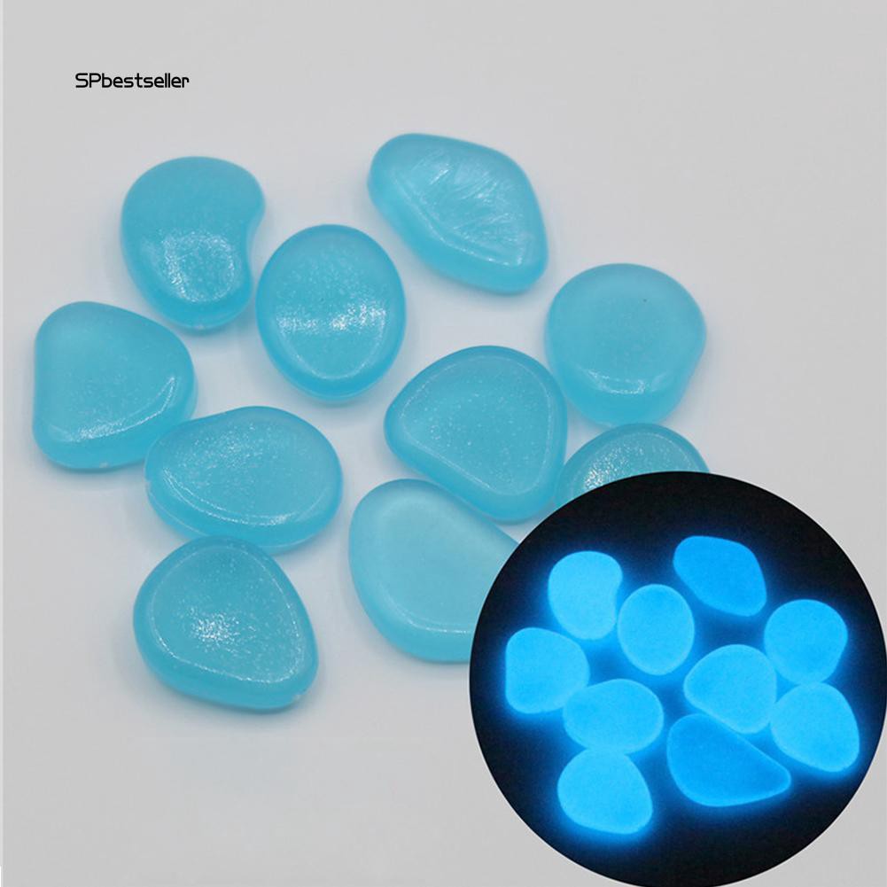 Set 100 viên đá phát sáng trong đêm tối dùng trang trí hồ cá