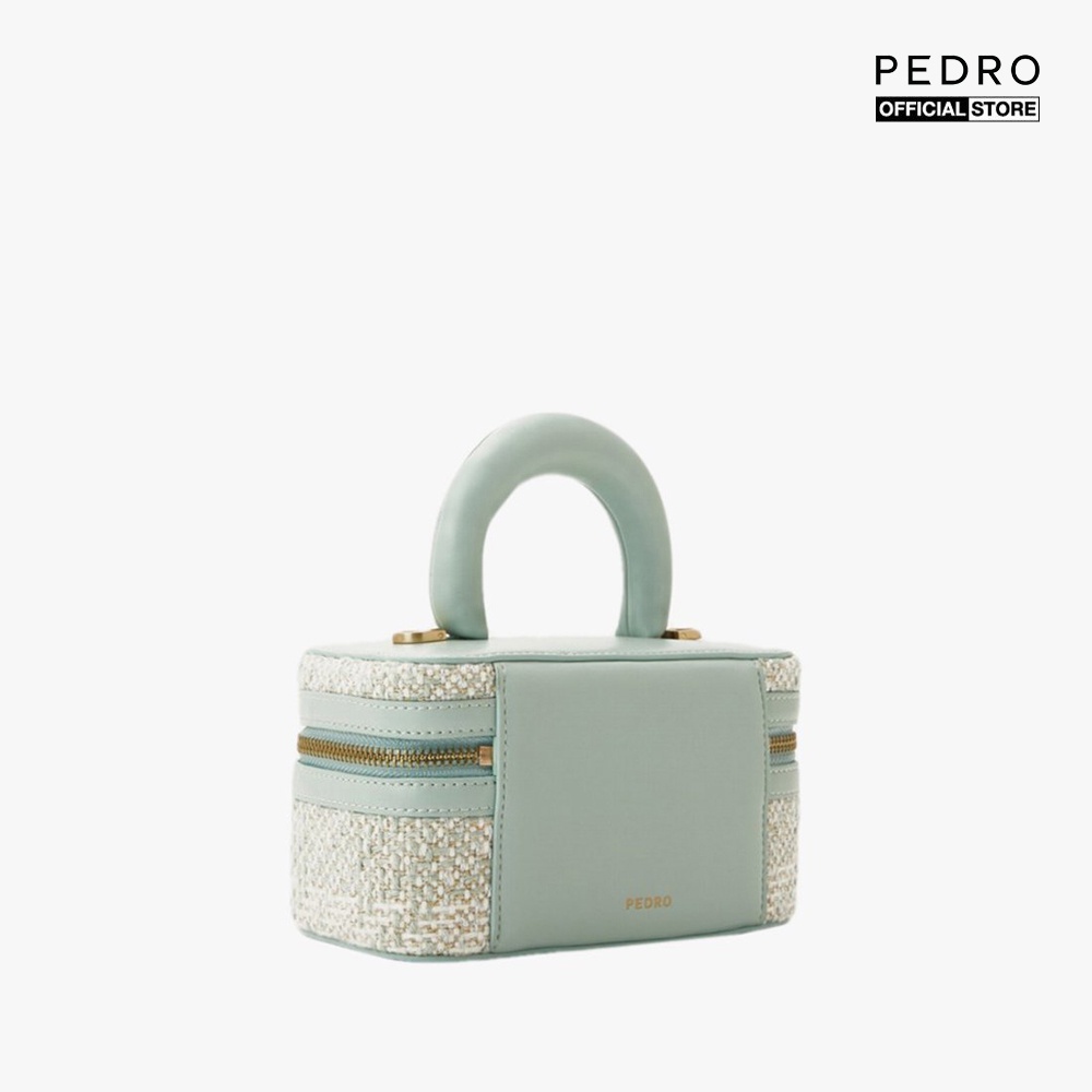 PEDRO - Túi đeo chéo dạng hộp phối zip sang trọng PW2-75210137-D3