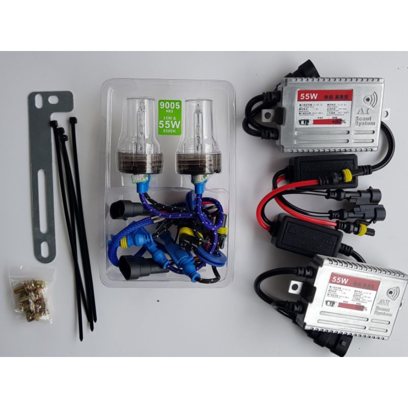 Xenon h1 h3 h4 h7 h11 9005 9006 điện 12v 24v tăng sáng 55w