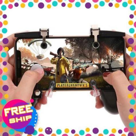 💥Combo Tay cầm Chơi Game Liên Quân PUBG ROS💥 +💥  Tặng Bộ 2 nút bấm hỗ trợ chơi PUBG K01 Kim Loại 💥 SIÊU HOT💥