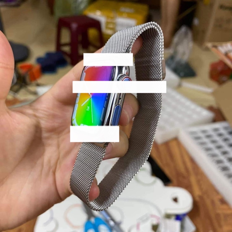 Đồng hồ thông minh Hw7 Max Seri 7 - Khung viền thép - Màn hình tràn viền - Pin trâu - 2 nút bấm và xoay - Sạc không dây