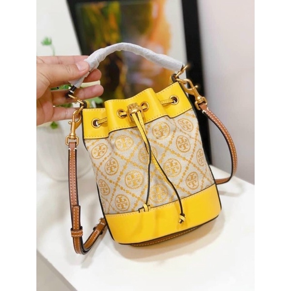 Túi Bucket Tory Burch Vàng