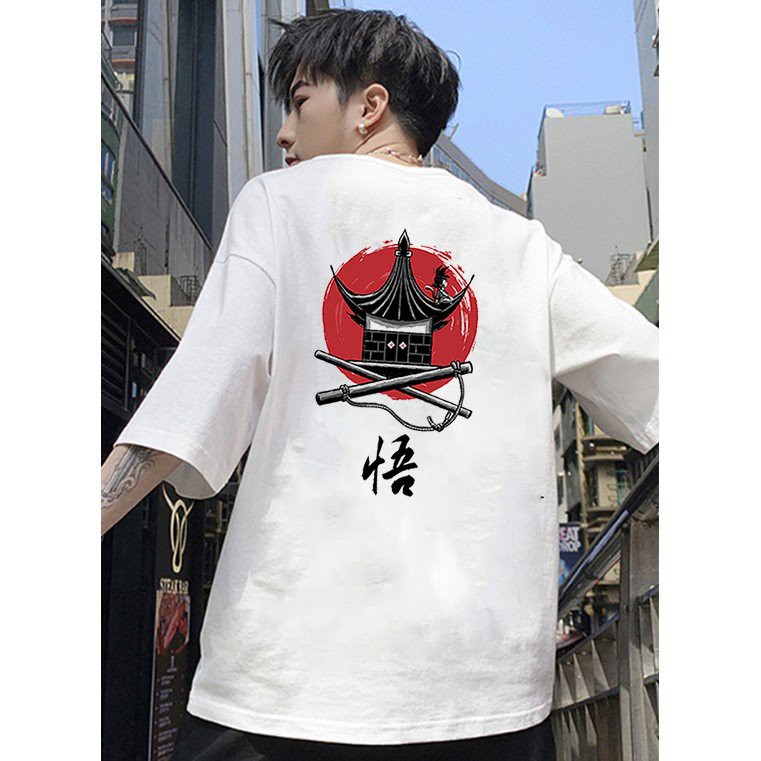Áo thun unisex form rộng phong cách Nhật Bản vải dày mịn 2020T2423