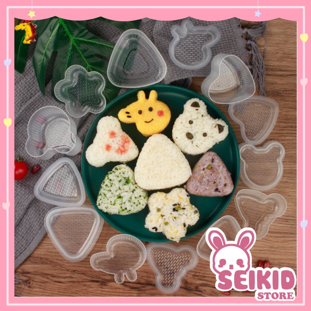 Khuôn làm cơm nắm bento tạo hình cho bé ăn dặm Seikid Store