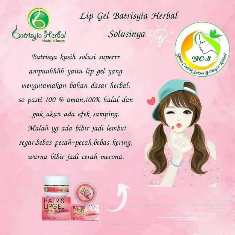 (Hàng Mới Về) Gel Dưỡng Môi Chiết Xuất Thảo Dược