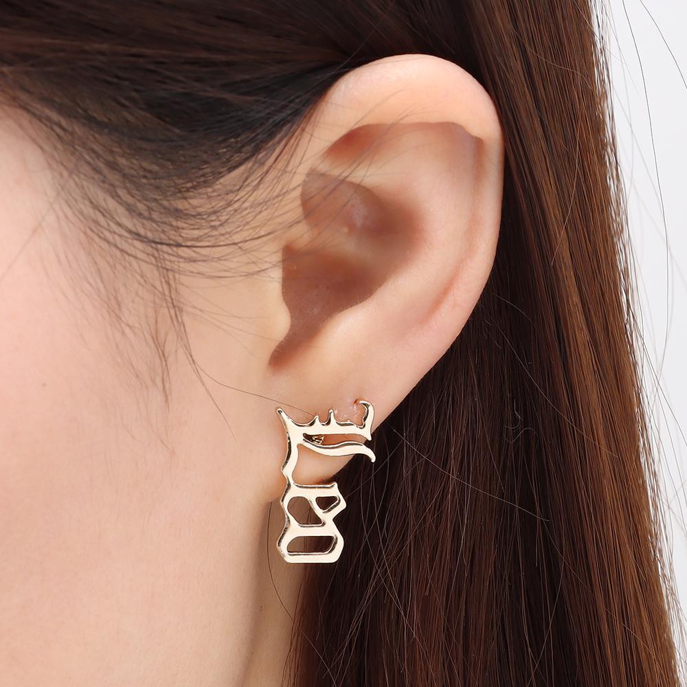 Khuyên Tai Họa Tiết 12 Cung Hoàng Đạo Cho Nữ