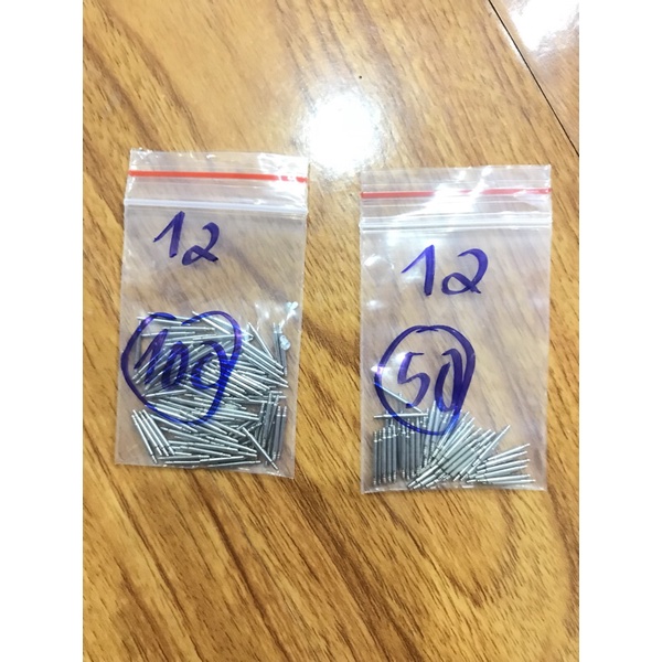 Combo 100 chốt đồng hồ đeo tay , chốt lò xo đủ các size