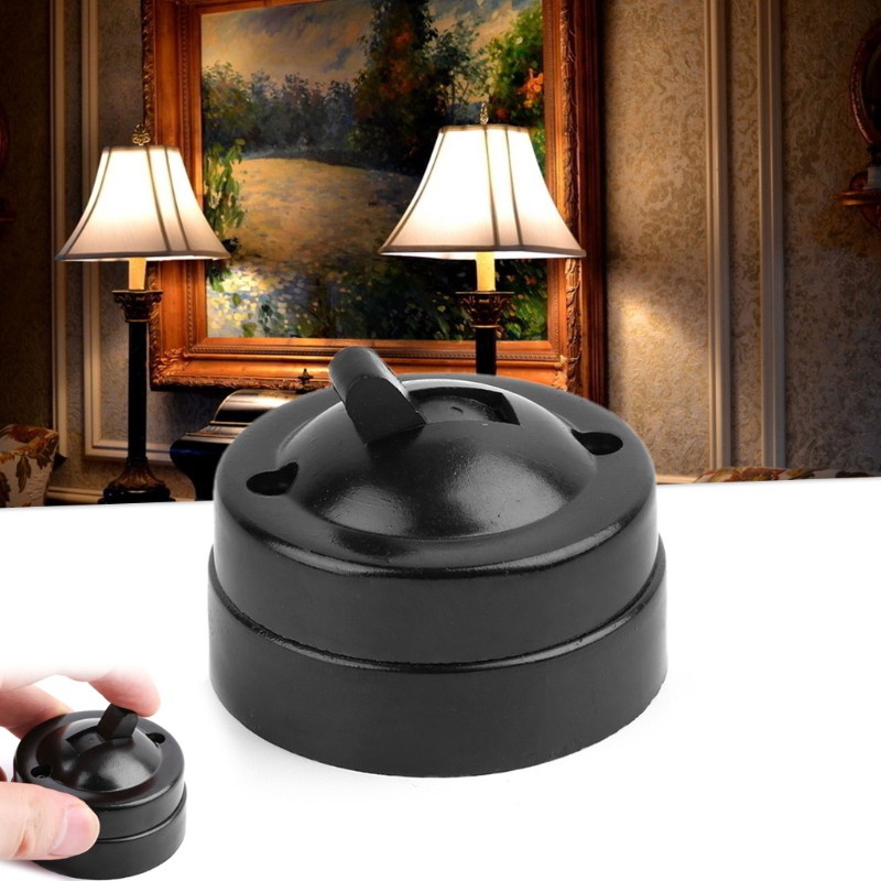 YIN Retro Single-control Switch Surface Mounted Wall Light Button Old-fashioned