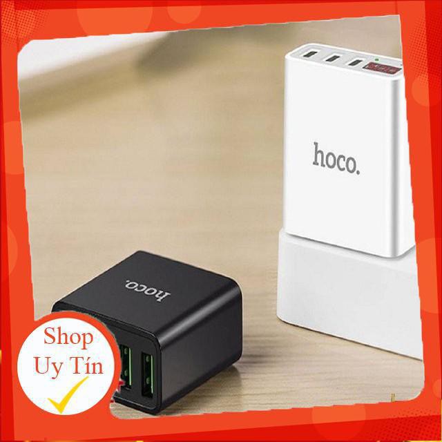 [CHÍNH HÃNG] HOCO - Cóc Sạc 3 cổng USB C15 - bảo hành 1 đổi 1