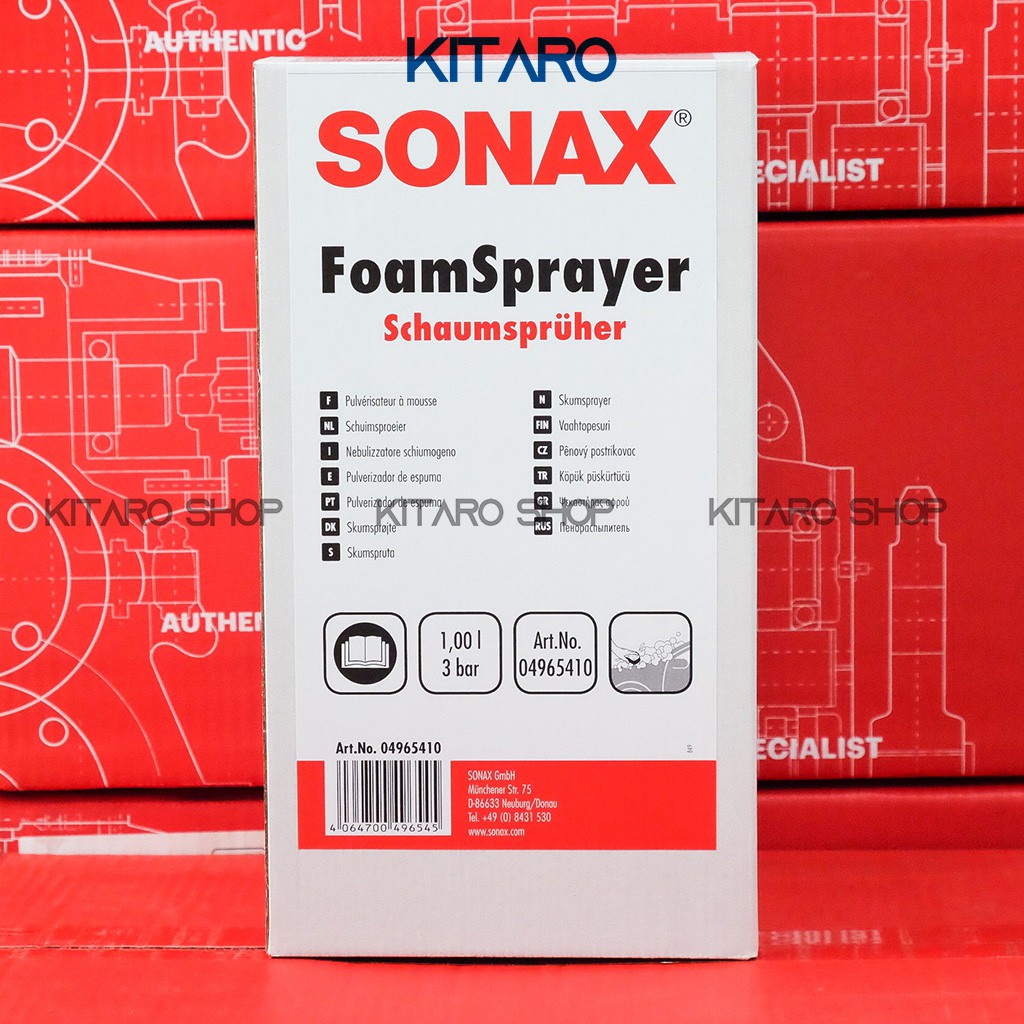 Bình Xịt Bọt Tuyết Sonax Foam Sprayer 1L - Made In Germany