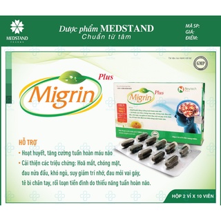 Thực phẩm bảo vệ sức khỏe Migrin Plus - Hoạt huyết dưỡng não
