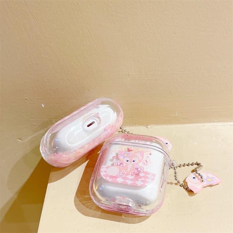 Case Airpods 1/2 /Pro Vỏ Ốp Tai Nghe Hình Linabell Kim Tuyến nước - Mr.Case AirPods
