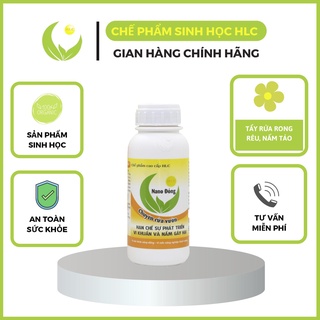 Nano đồng rửa vườn hlc 500ml - xử lý đất trồng, xử lý giá thể trồng cây, tẩy rửa rong rêu, nấm, vi khuẩn sau thu hoạch