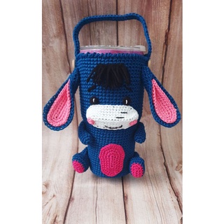Túi đựng ly giữ nhiệt Handmade - Con lừa