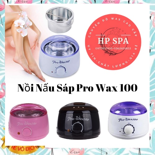 Nồi Nấu Sáp Wax Lông Pro100 Cao Cấp -Tặng Que Gỗ