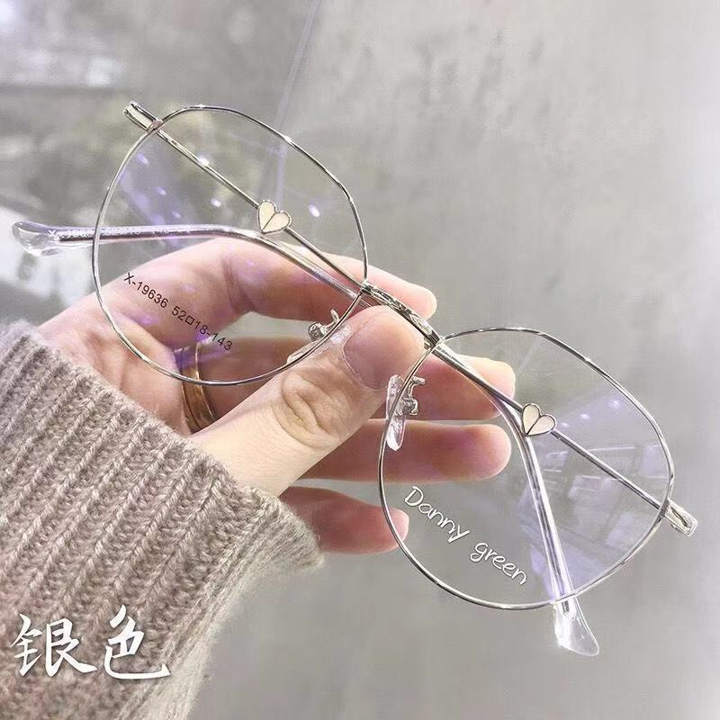 Mắt kính gọng tròn chống tia bức xạ thiết kế thời trang cho nữ