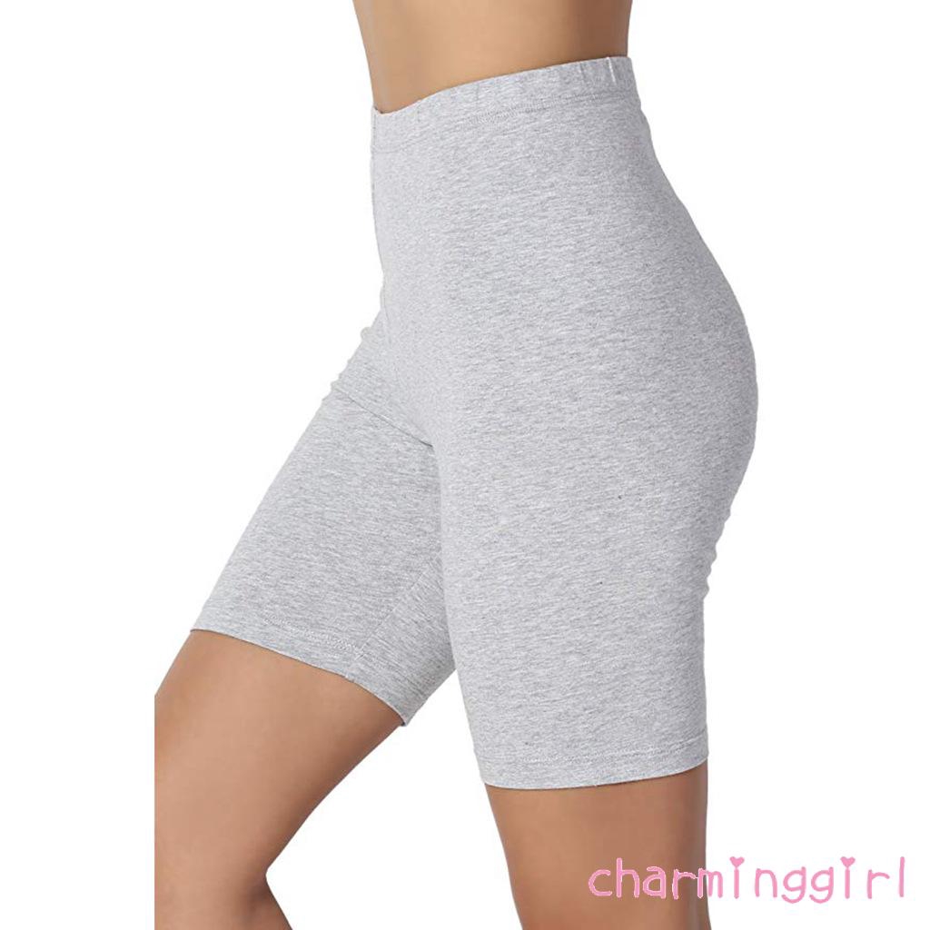 Quần short lưng thun ôm dáng tập thể thao thoải mái cho nữ