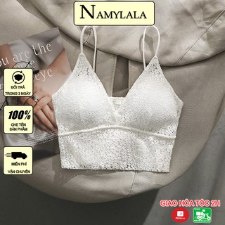 Áo bra ren hoa bralette namylala cổ v sâu,đệm mỏng thoải mái 2s02