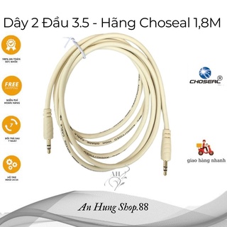 1,8M - Dây Loa 1 Ra 2 (Dây Vi Tính), Trắng Cao Cấp, Cam Kết Chuẩn Hãng 100% Choseal 1,8m .