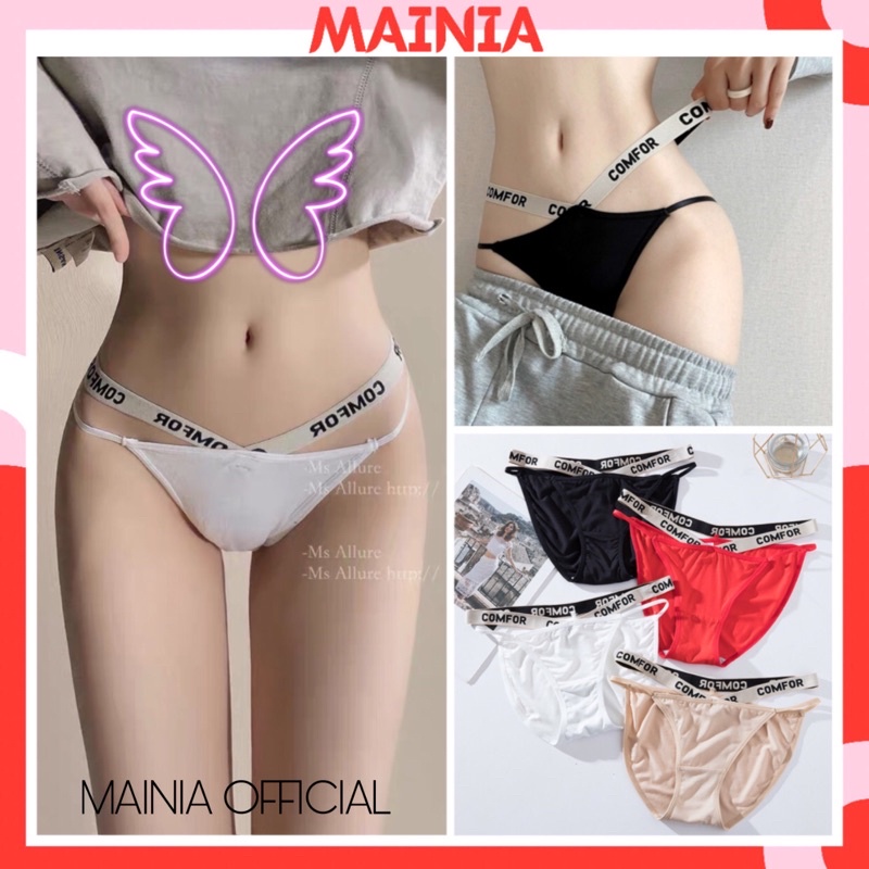 [M, L] Quần Lót Nữ Cotton Dây Hông Comfort Sexy Gợi Cảm Siêu Hot Chíp Nữ Cotton Cao Cấp Loại 1 Mainia Shop