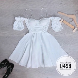 Bigsize Đầm rớt vai D498