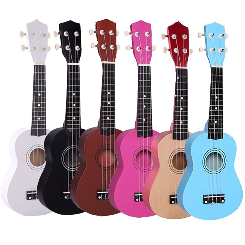 [Rẻ nhất thị trường] Đàn Ukulele Soprano 21inch màu trơn - đàn thật dùng để học nhạc shopee. vn|mochi04