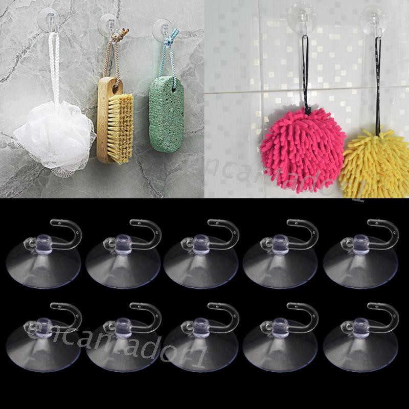 Set 10 móc hút tường treo đồ dùng tiện lợi