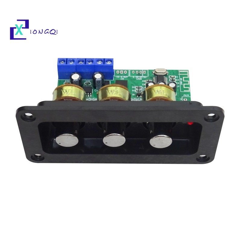 Bluetooth Amplifier Power Audio Board 20Wx2 Stereo Amp Sound Amplifiers AUX U Disk Decoder Treble Bass Adjustment