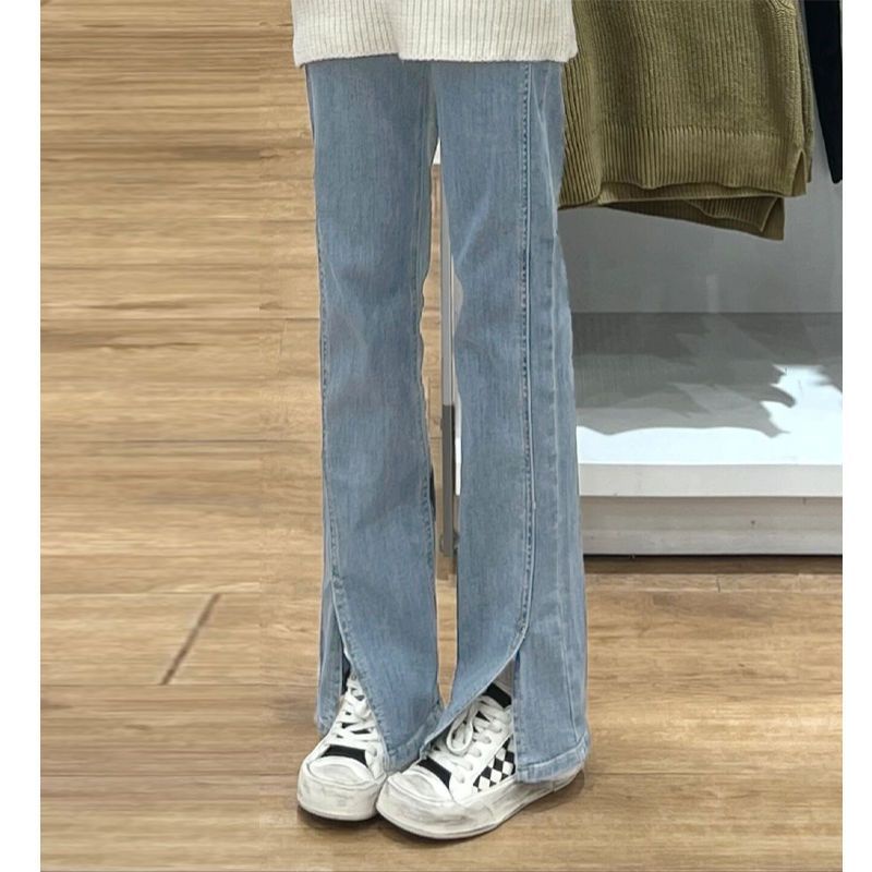 Quần Jean Dài Lưng Cao Dáng Ôm Thời Trang Cá Tính Cho Nữ