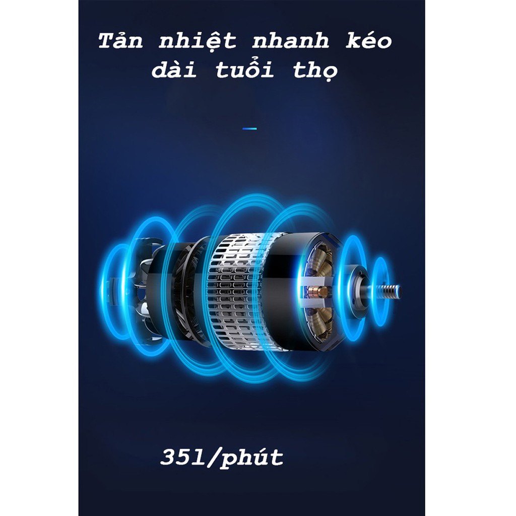 Máy hút bụi cầm tay không dây AIKESI model AKS-8001C công suất 120W, máy hút bụi cầm tay mini lực hút 3500Pa siêu mạnh | BigBuy360 - bigbuy360.vn