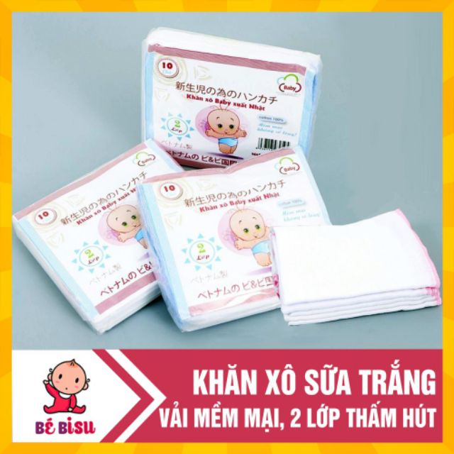 khăn sữa KIBA xuât nhật cho bé