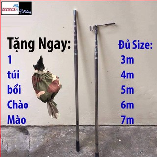 [Tặng 1 Túi bổi + Móc] Sào bẫy Chim, Sào rút Inox đa năng 3m 5m 6m 7m SAO-CHIM