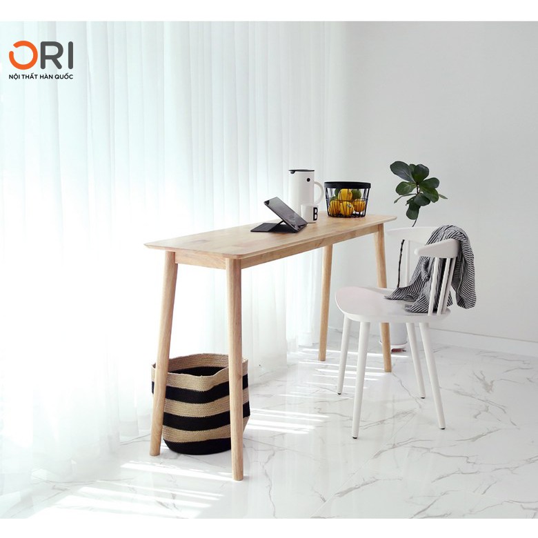 BÀN GỖ LÀM VIỆC DÀI HÀN QUỐC - BÀN GỖ LONG TABLE XUẤT KHẨU SIZE 120X40