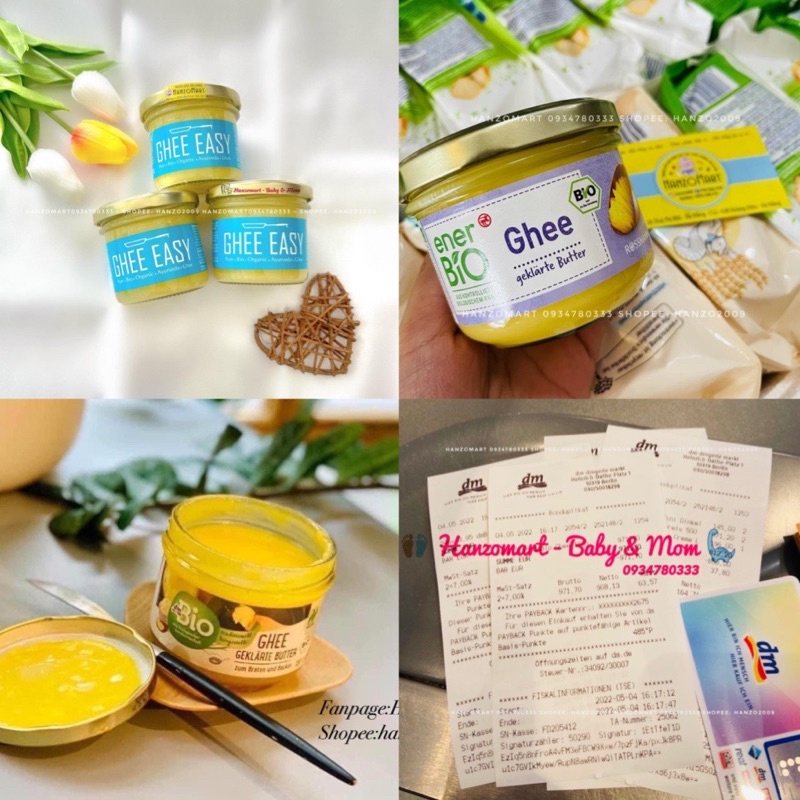 Bơ Ghee hữu cơ cho bé ăn dặm Đức Organic Valley