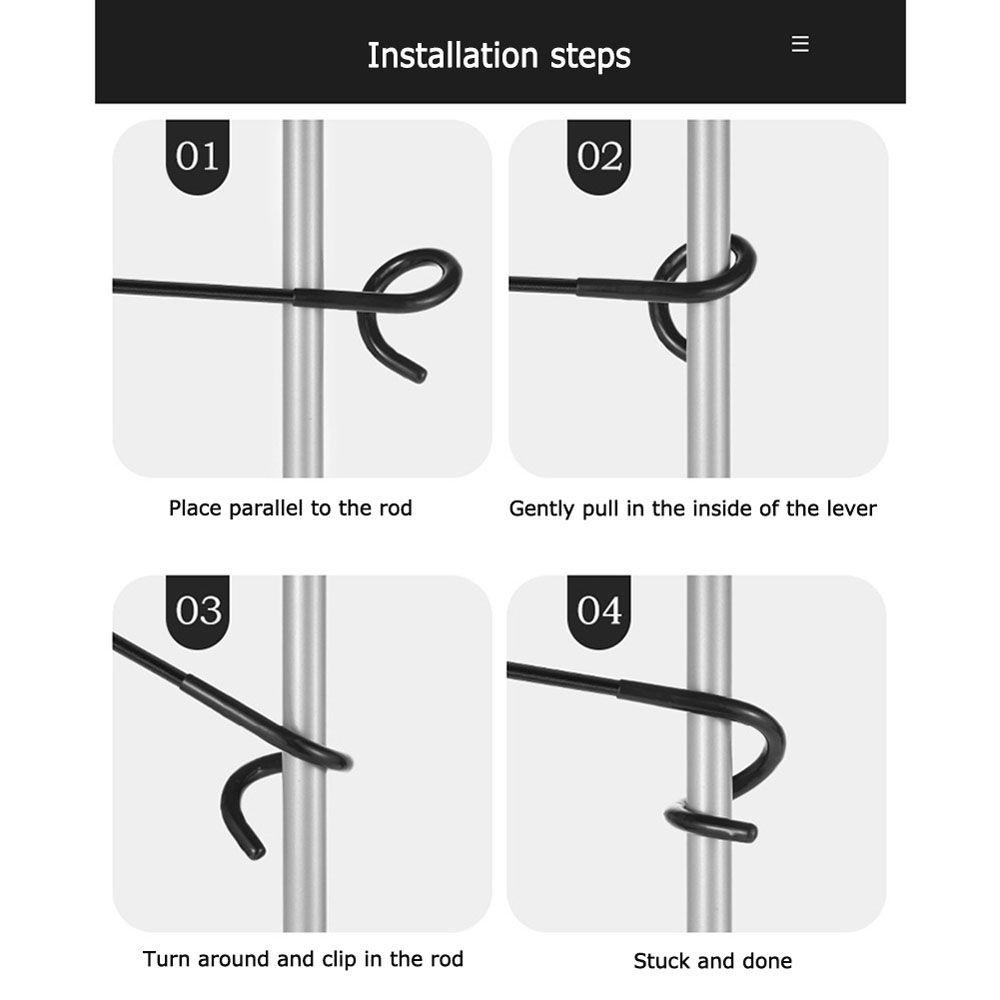 JARRED Giá Đỡ Đèn Dạng Kẹp Đa Năng Tiện Dụng Cho Hoạt Động Ngoài Trời