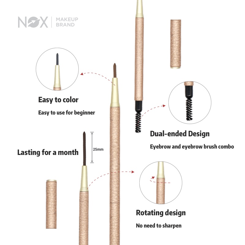 Chì kẻ mày NOX hai đầu 7 trong 1 không thấm nước lâu trôi 0.3 g | BigBuy360 - bigbuy360.vn