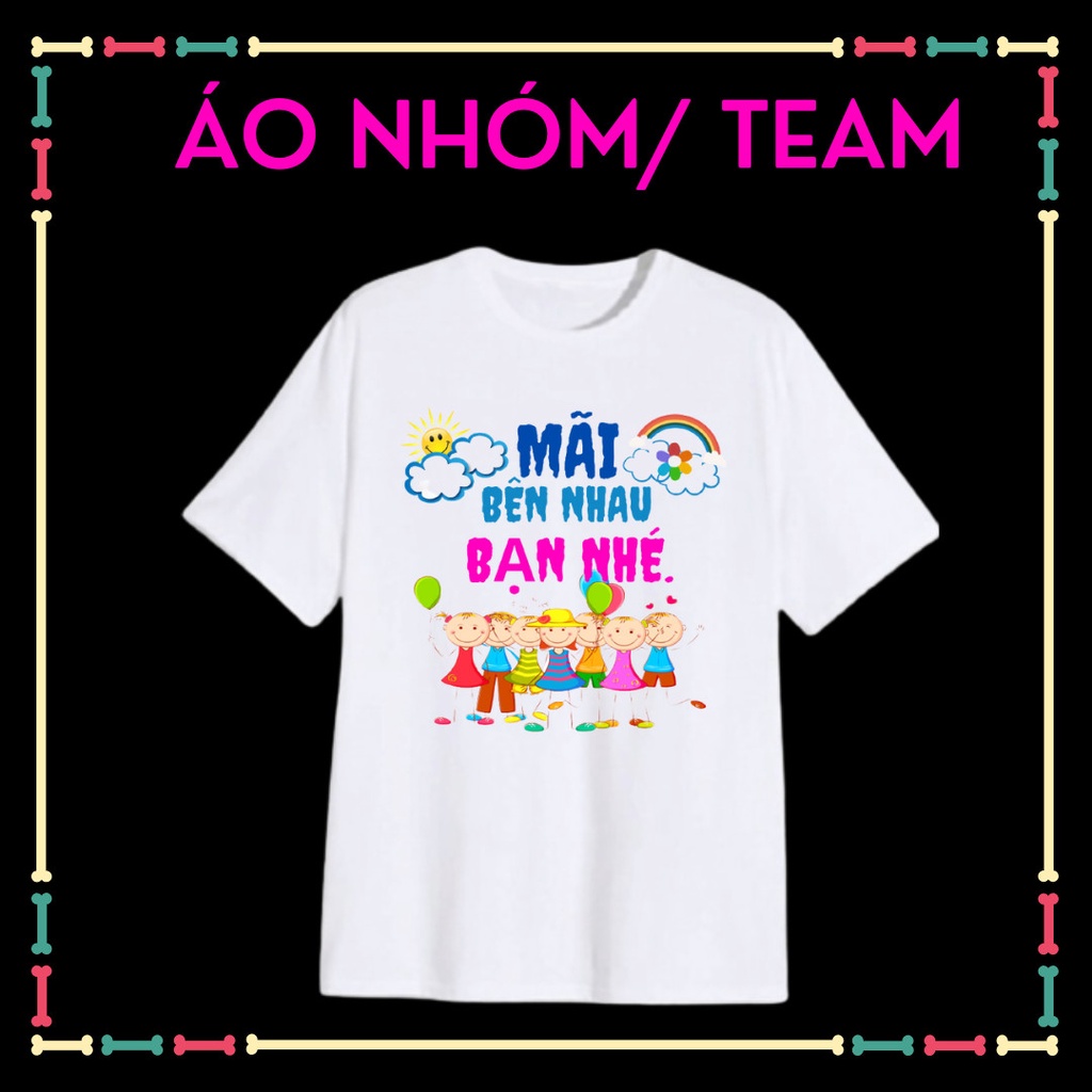 Áo Thun nam nữ phôm rộng, màu trắng, đủ size áo. áo đồng phục du lịch cho nhóm, team, công ty