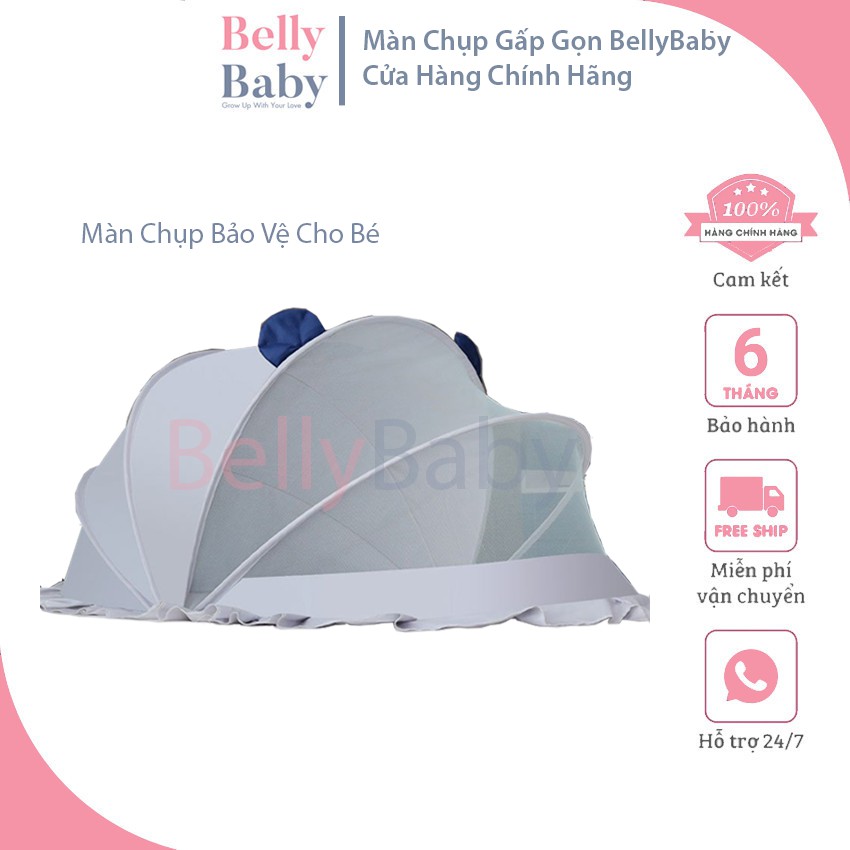 { FREESHIP } Màn Chụp Gấp Gọn BellyBaby - Bảo Vệ An Toàn Cho Bé Khi Ngủ - Giúp Bé Có Giấc Ngủ Sâu - BellyBaby