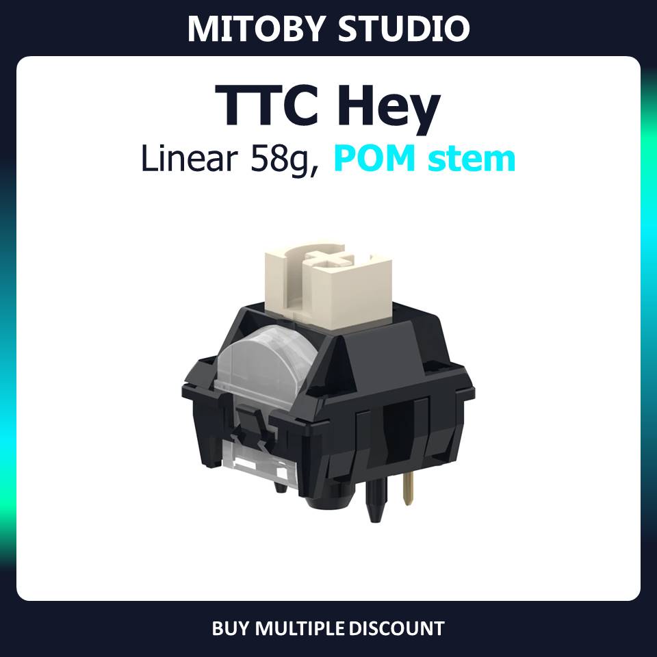 TTC HEY linear switch công tắc bàn phím cơ KBDFans Hey switch - Mitoby Studio